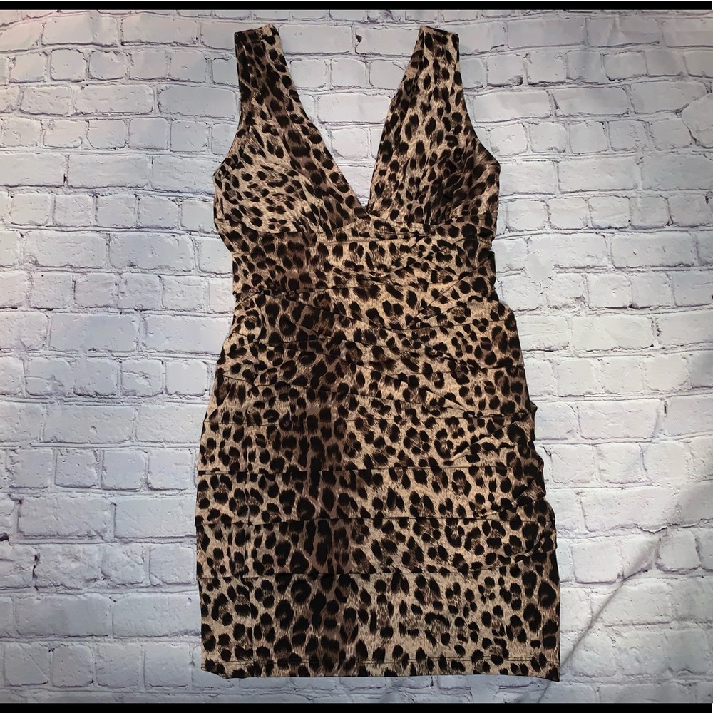 Leopard Print Body-Con Dress